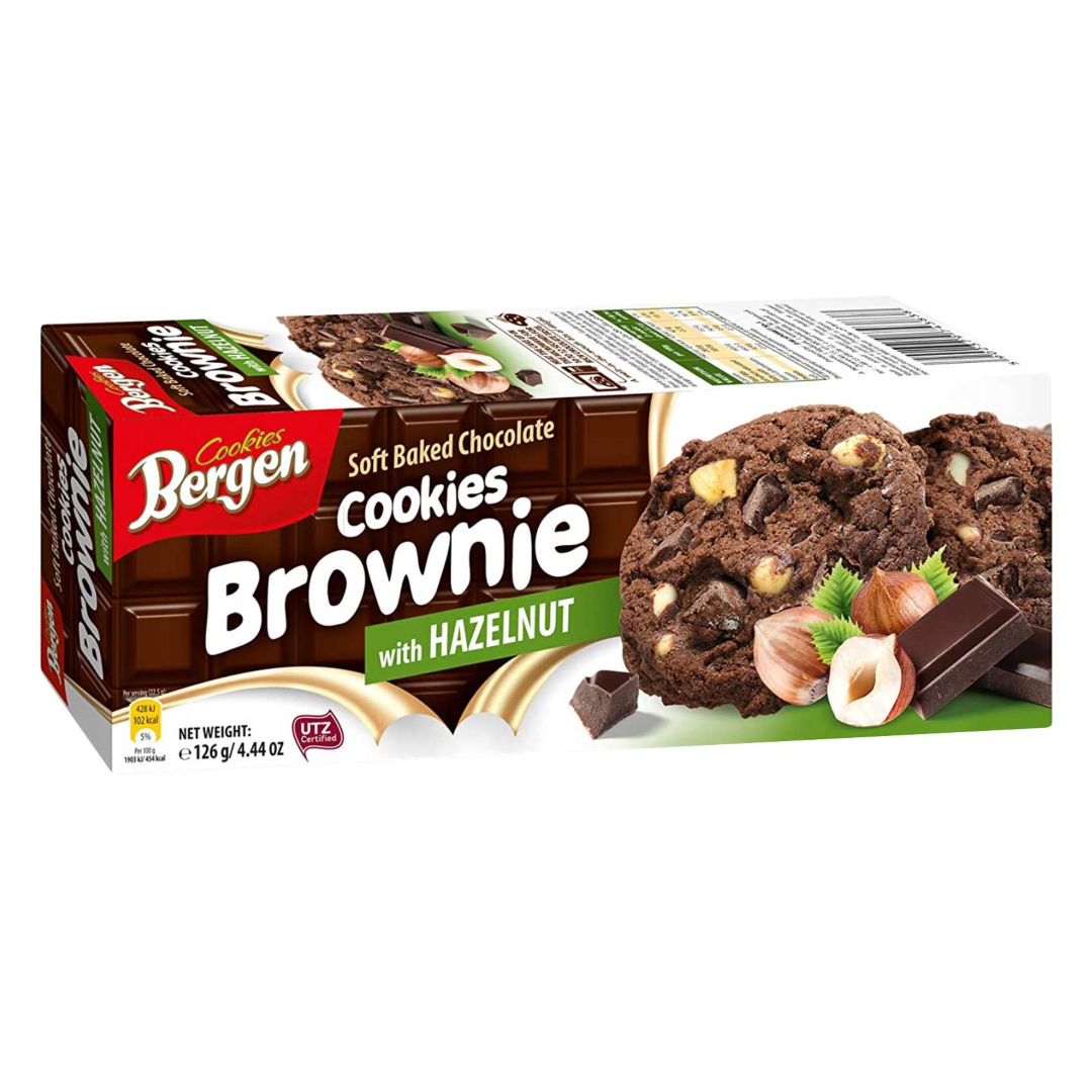 BERGEN BROWNIE COOKIES WITH HAZELNUT 126G